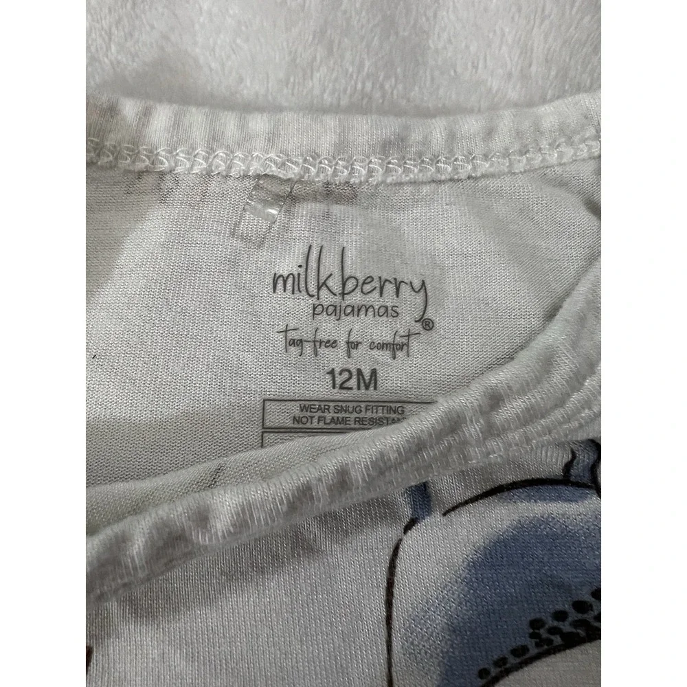 Milkberry‎ Dinosaur Print Bamboo Pajama Shirt  12 Months